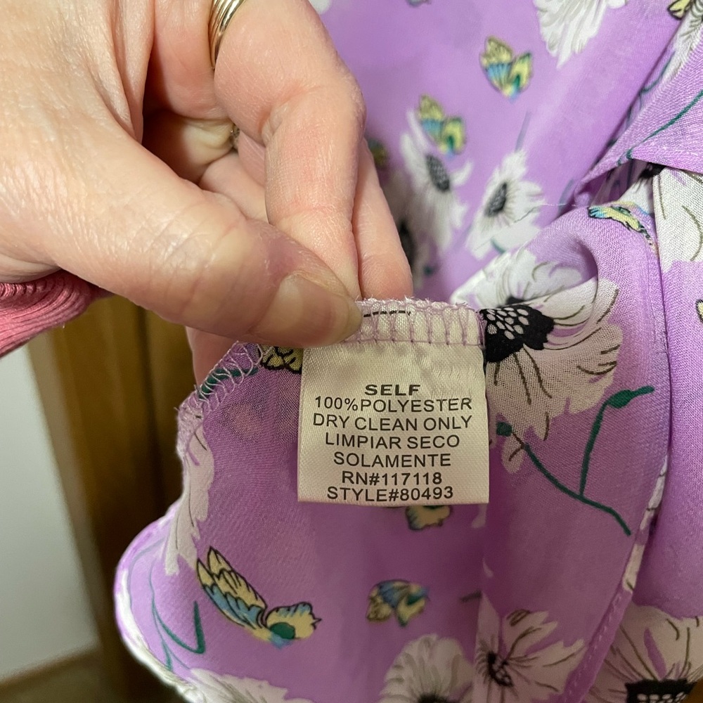 Soieblu Lavender Floral Camisole - Picture 6 of 6